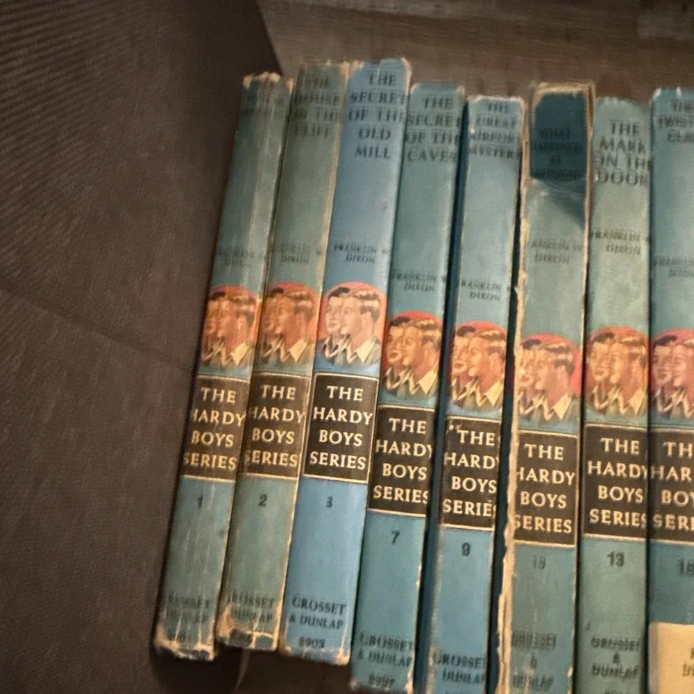Vintage Hardy Boys Hardback Book Lot Of 16 # 1,2,3,7,9,10,13,18,19,20,24,29,31,